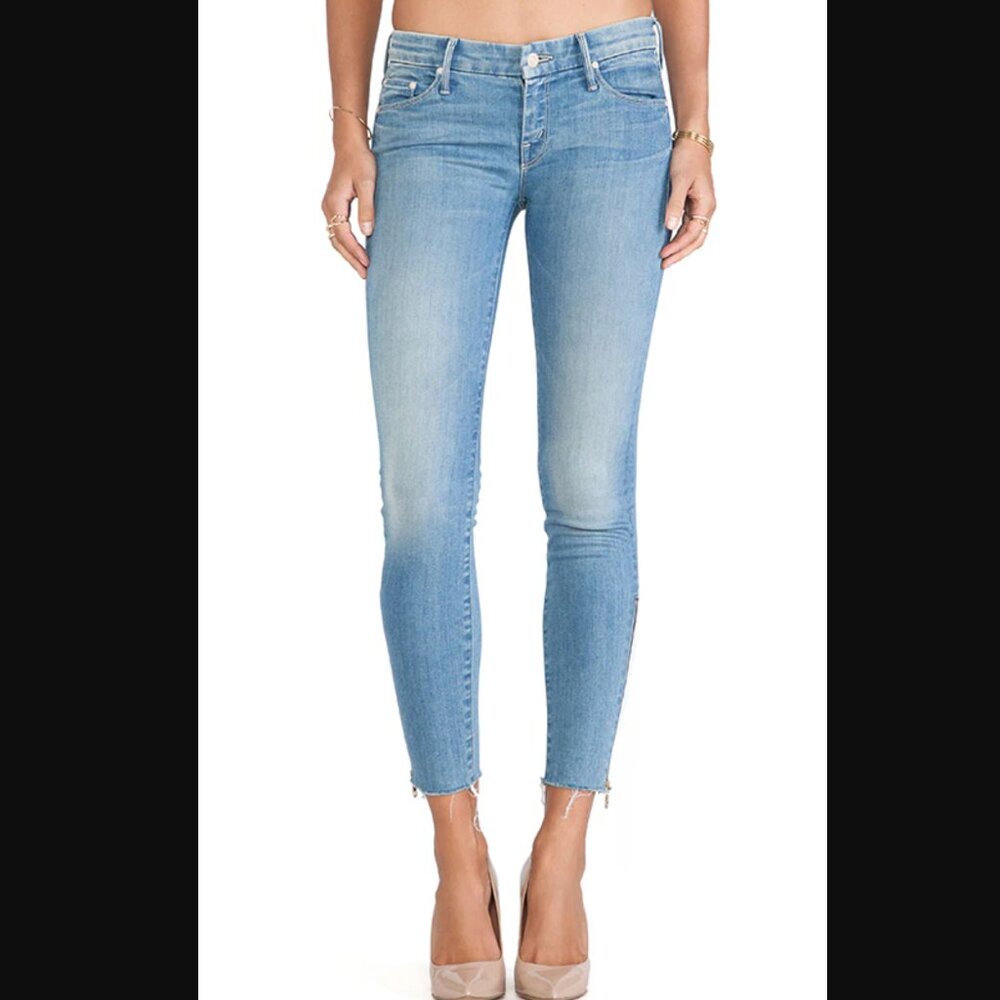 MOTHER Women's Skinny Jeans in Light Blue